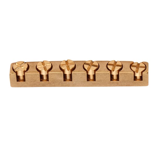 【NX】Guitar Nut 6-strängad mässing, justerbart instrumenttillbehör, utbytesdel Kompatibel med bas