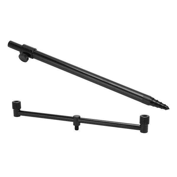 Fiskestavspod Sæt Aluminium Legering Bærbar Holdbar Korrosionsbestandig Let Fiskestavsbank Stick 30cm Buzz Bars og 31cm Bank Stick