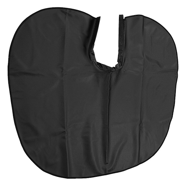 Vattentät hårklippning Cape Hemmasalong PU Läder Hårfärgning Cape Beard Förkläde för Styling Schampo Svart