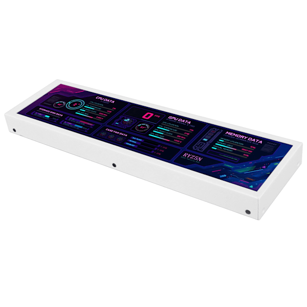 8,8-tommers datatemperaturmonitor 1920x480 60Hz for AIDA64 CPU GPU SSD Data Temperaturmonitor for Raspberry Pi for Windows Hvit