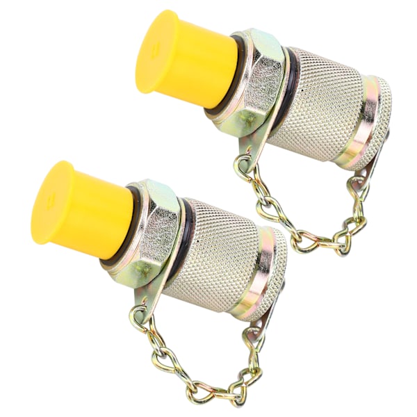 2 stk Hydraulisk testadapter Højtryks slangetilslutning Målepunktforbindelsesværktøj M10 x 1-M12 x 1,25