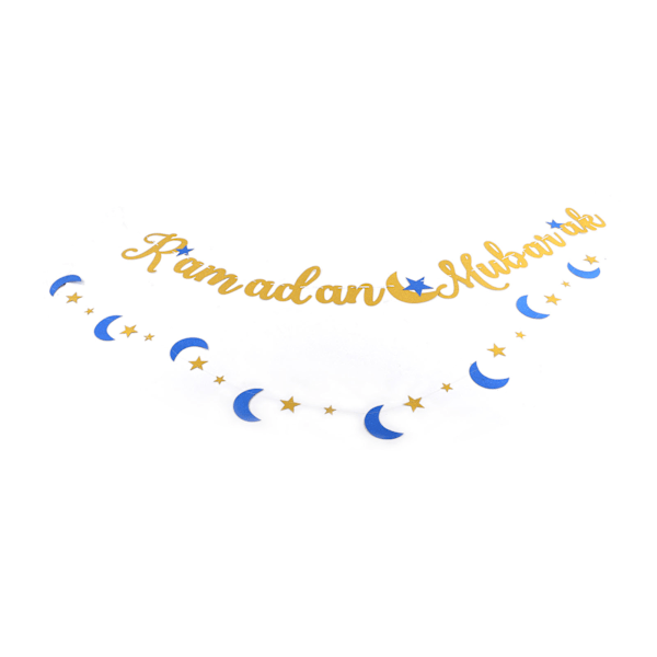 Ramadan Mubarak -bannerit Kaunis design Eid Mubarak -bannerit seinille, takkoihin, oviin Juhlakoristelu