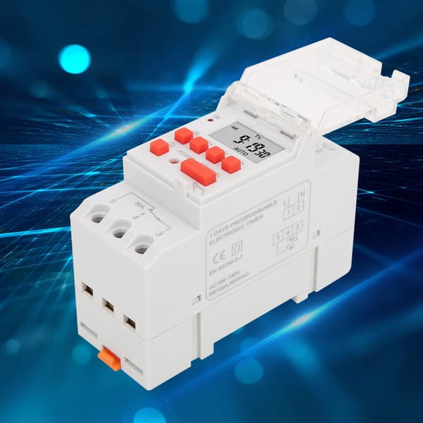 TM919B-1 100-130V AC 30A Veckovis Timer Switch LCD På Av Kontroll Programmerbart Tidsrelä