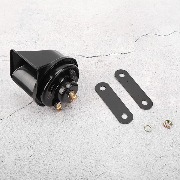 Universal bilhorn 12V 105dB Truck Dynamic Speaker Monofonisk snegl Sort Vandtæt