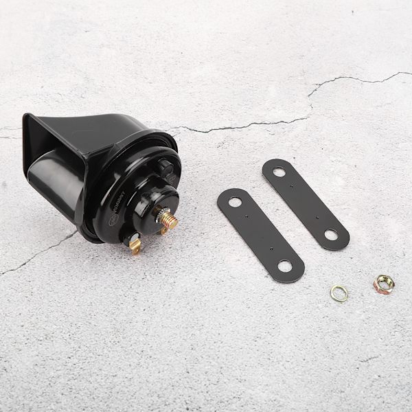 Universal bilhorn 12V 105dB Truck Dynamic Speaker Monofonisk snigel Svart Vattentät