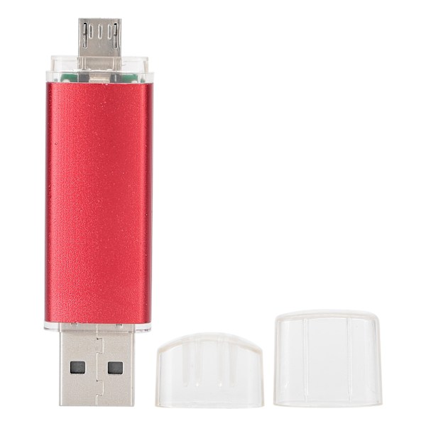 2 i 1 USB-minne OTG U Disk Memory Stick Penna Datalagring med hög kapacitet Red64GB