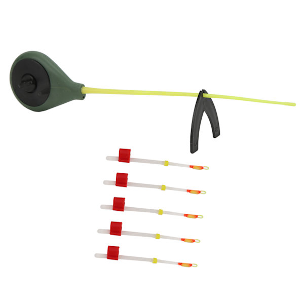 5 st/set Vinteris fiskespö Toppspets Bärbar Utomhusfiske Förlängningsstång redskapsdelar70mm