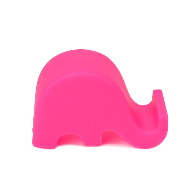 Söt Elefant Mobiltelefon Stand Plast Telefonhållare för Skrivbord Hemmakontor FödelsedagspresentRose Red
