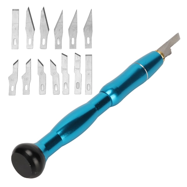 15 stk hobbyknivsett multifunksjonelt ergonomisk rustfritt stål håndsnidding håndverkskniv for trebearbeiding