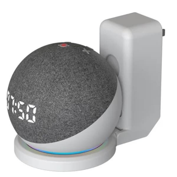 Högtalare Väggfäste Multipurpose Platssparande Smart Högtalarställningshängare Kompatibel med Dot 4 Generation White