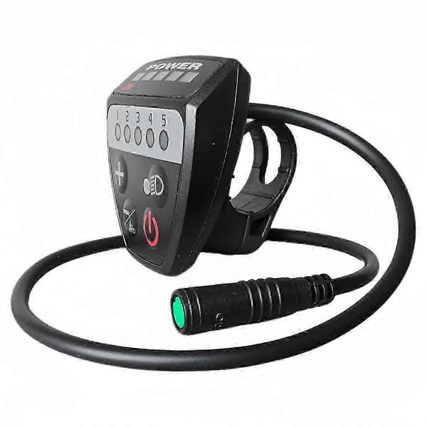 DZ888 Elektrisk Cykel Display Controller LED Display UART Protokol Kompatibel med BBS01B BBS02B Midtmotor Adgang Black