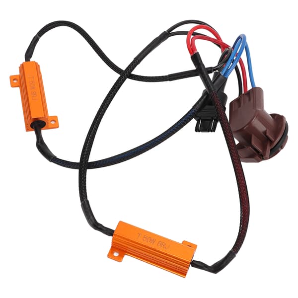 2 stk. LED-modstand Dobbelt modstand Enkelt ledning 50W Medium effekt Nøjagtig dekodning LED-belastningsmodstande Adapter
