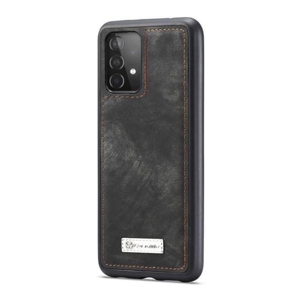 【NX】Kompatibel med Samsung Galaxy A52 / A52s Retro Plånboksfodral - Grå grå gray