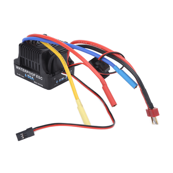 Elektronisk hastighetskontroll 80A ESC vanntett børsteløs varmespredning ESC for 1/8RC bil