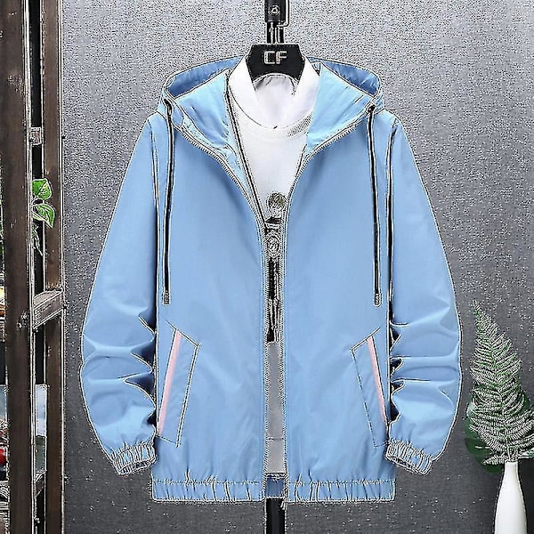 Plus Size Men's Spring Autumn Casual Fashion Bomber Jacket Overcoat - Baseball Style Coat