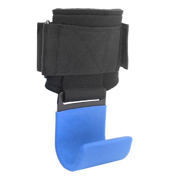 Sport Tyngdlyftning Pull Up Hook Gym Kraftträning Styrkelyft Armband Bälte WrapBlue Hook
