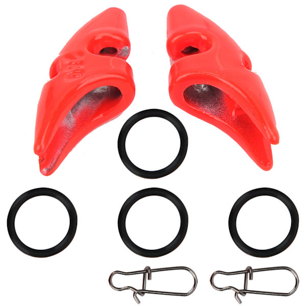 Reke-agnhodebeskyttelse Drop Weights Agnsenk med spenner for fiskeutstyr 25g/0,9oz