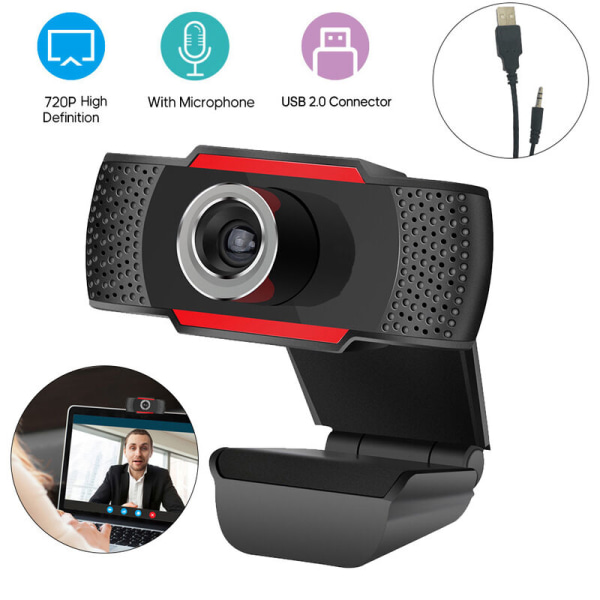 Kamera Web USB2.0 plug and play mikrofon integre, kamera Full HD 720P