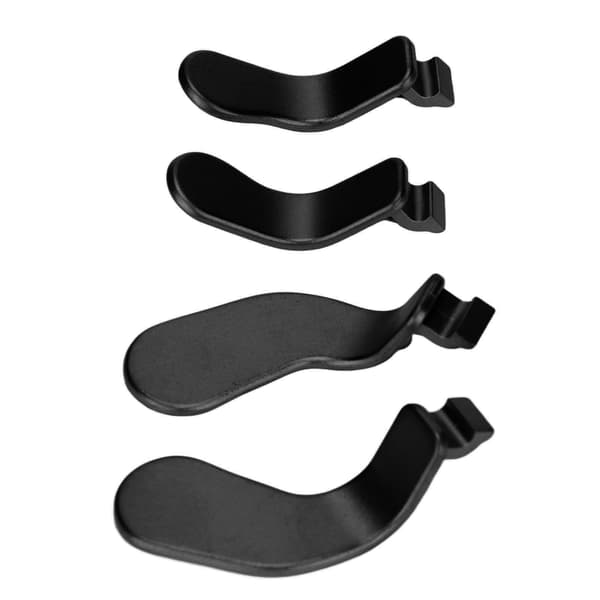 4 STK Controller Paddles Rustfrit stål Udskiftningscontroller dele Kompatibel med Xbox One Elite Controller Series 2 Model 1797 Sort