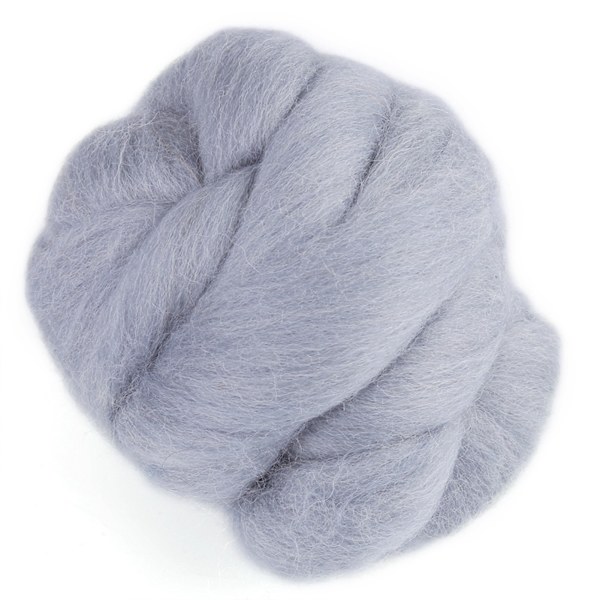 55 g färgad nålfiltning Ull Roving Spinning Sömnad Trimning Hantverksmaterial (grå)