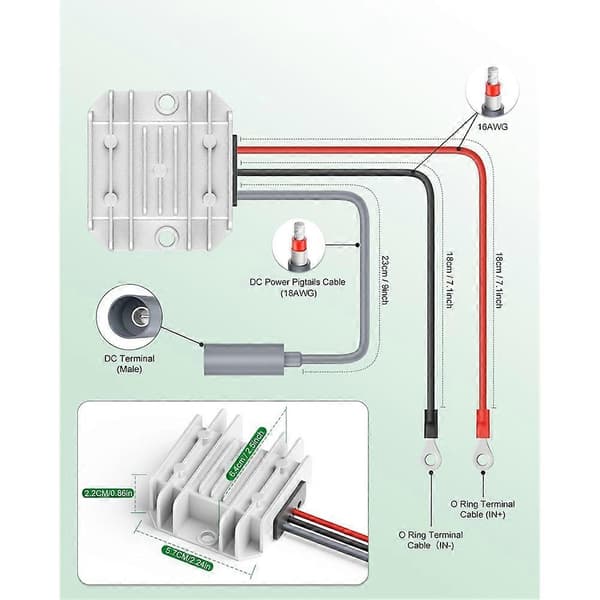 Til Starlink Mini 12V-adapter DC Step Up-konverter 12V til 30V 3.5A Smart Boost til Starlink Mini strømforsyningskabel[NX]