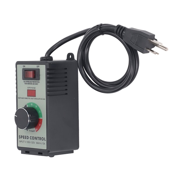 Fläkthastighetskontrollomkopplare AC-motor Elektrisk variabel regulator US-kontakt 100-120V