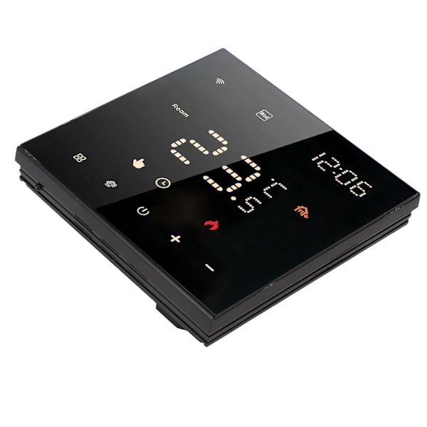 Sort ME82 LED 7 Smart Termostat Touchscreen APP Kontrol Hjemtermostat 100‑250VAC 16A Elektrisk Gulvvarme