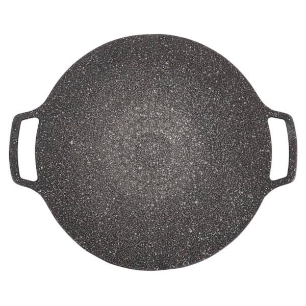 Koreansk BBQ-tallrik Barbecue Grill Non Stick Cirkulär Stekpanna för Hem Utomhus Spis Universal Typ 36cm