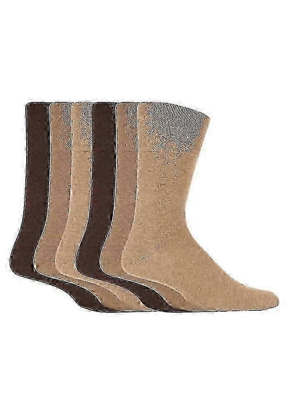 Pk Herr Icke-elastiska Strumpor 12-14 Brown 12-14 uk