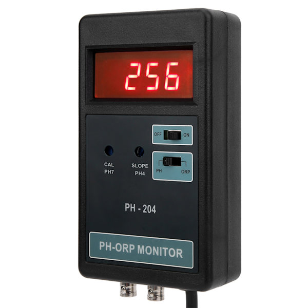 Digital LED-skærm PH/ORP Temperaturkontrol Monitor Måler Tester Overvågningsudstyr EU-stik 220V
