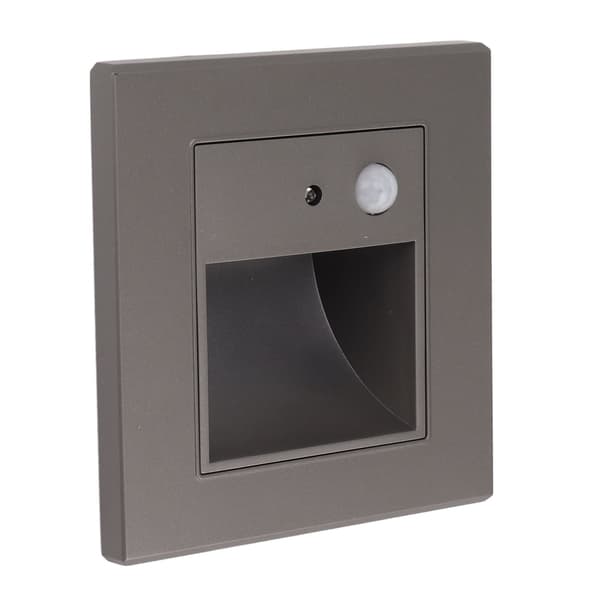 1,5W 3000K sensor trinnlys Innfelt trappelys LED-trinnlampe med bevegelsessensor 180-240V