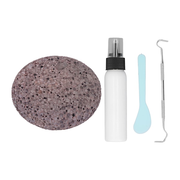 Picking Rock Kit Latex Padding Flad Rund Sten DIY Afslappende Lindring Pick Rock Legetøj til Voksne Teenagere Børn Hvid Latex