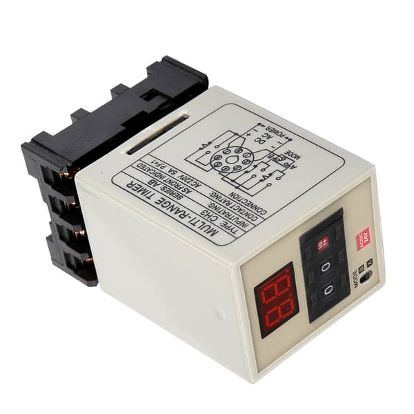 AH3-DM Dual Mode Delay Timer Relæ 0.01S-99H LED-skærm (AC/DC 24V)