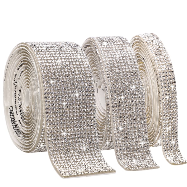 2 jaardin strassinauha itseliimautuva DIY kaksisivuinen itseliimautuva strass koristeena