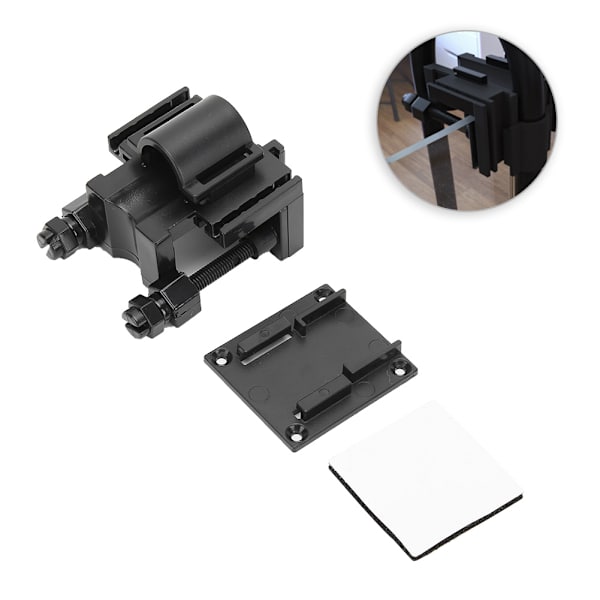 Akvarium Fixation Clamp Vattenrör Clip Fish Tanks Multifunktion Vatteninlopp Utlopp Fast fäste Svart