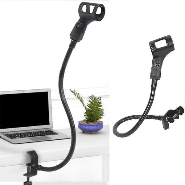 Mikrofonstativ Fleksibelt Svanehals Mikrofonstativ Justerbart Bord Mikrofonarmstativ Med Klips CY
