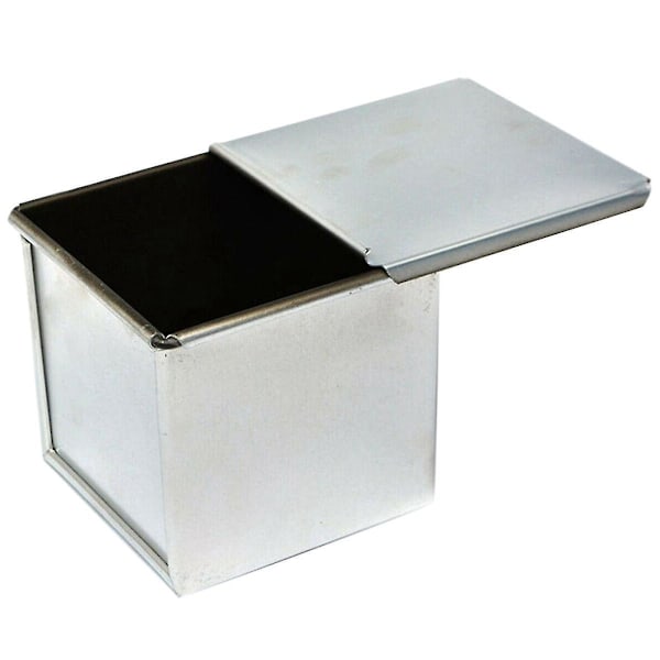 Brødform i aluminiumlegering med lokk - 6x6x6cm