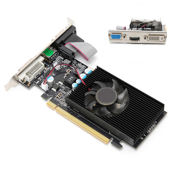 Grafikkort Desktop Grafikkort PCI Effektive datatilbehør GT210 1G 64bit