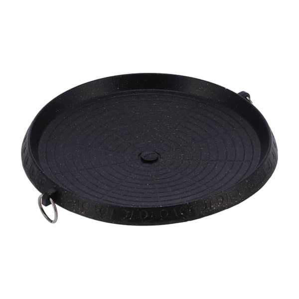 Multifunksjonell grillplate Bærbar BBQ Non-stick stekebrett for hjemmerestaurant utendørs (Non-stick rund grillplate)