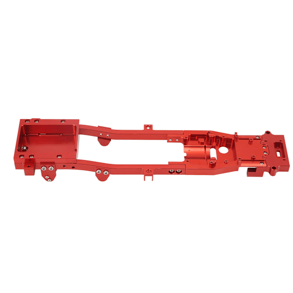 RC Bil Metall Kropp Chassis Ramme Bjelke Fjernkontroll Bil Oppgraderingstilbehør for WPL D12 Rød