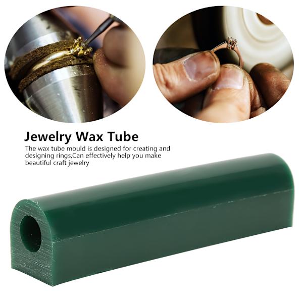 Vax Ring Tube Mögel Grön Slät Hög kvalitet Carving Smycken gör Processing Tool