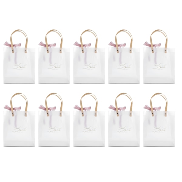10st innovativ bröllopsgodislåda PVC Transparent handväska för födelsedagsfest jul