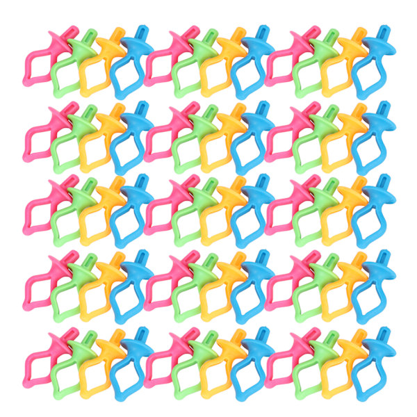 60 stk. Spolefikseringsclips Spole Silikone Anti-Drop Sutteformet Syning Broderi