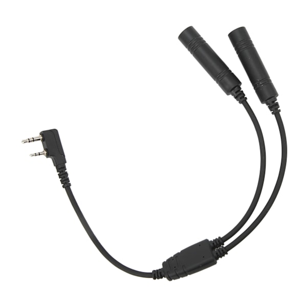 2-pins K-port Walkie Talkie Radioadapter Hane til U 174/U Forlengelseskabel Headset Adapter Erstatning for Baofeng