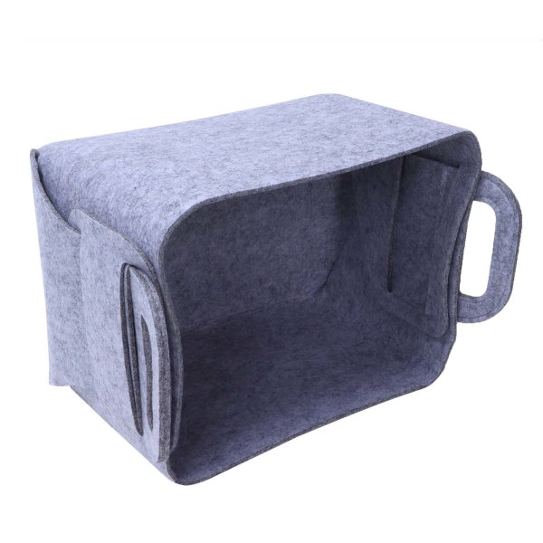Filt förvaringsväska Bärbar tygförvaringslåda Diverse Box Organizer för hemmabruk