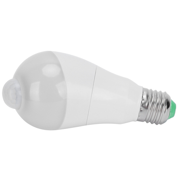 E27 Bevegelsessensorlampe 7W LED-induksjonslampe for gang/balkong 85‑265V rent hvitt lys