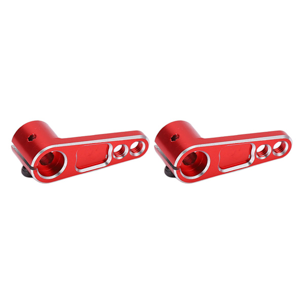 2 stk RC Styrearmer 25T Anodisert Behandling Nøyaktig Størrelse Stabil Ytelse Liten Lett Servo Horn Arm for RC Biler Rød