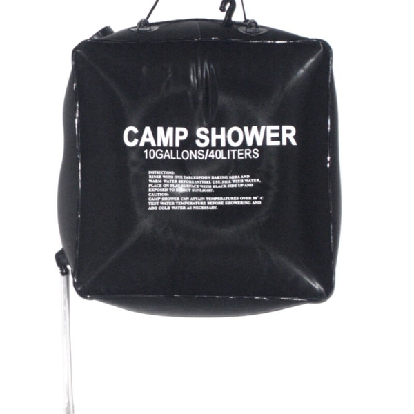 Bærbar utendørs dusjpose Camping dusj badepose Sunshine Heat Stor kapasitet camping badepose, modell: 40L
