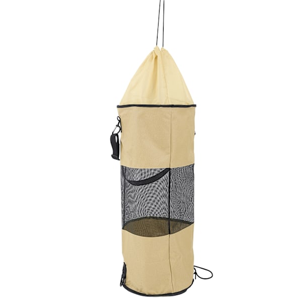 Båt Søppelposer Gjenbrukbare Vanntette Bærbare Mesh Søppelposer for Båt Søppellagring Khaki