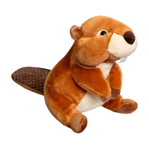 Bever Plysj Leketøy Ornament Kosete Kosedyr for Voksne Barn Gutter Jenter